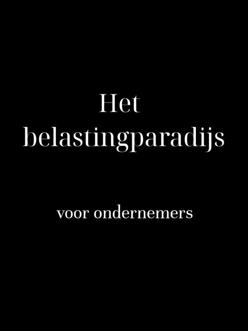Title details for Het belastingparadijs by Adminique - Available